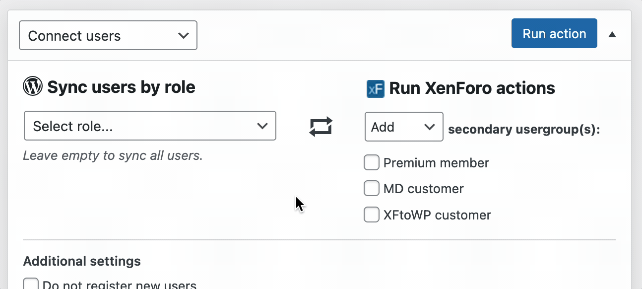 XenForo to WordPress bulk user syncing