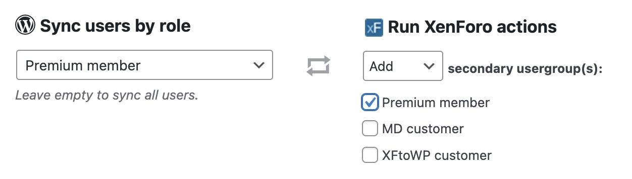 Add usergroups to XenForo users